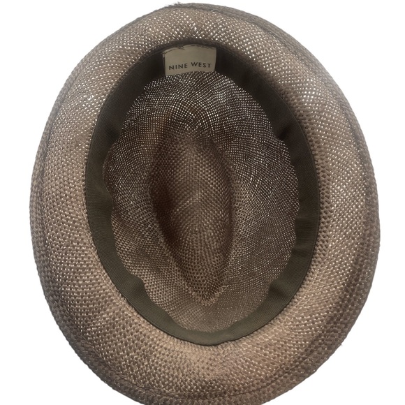 Nine West chocolate brown Fedora, hat,New - Picture 4 of 6